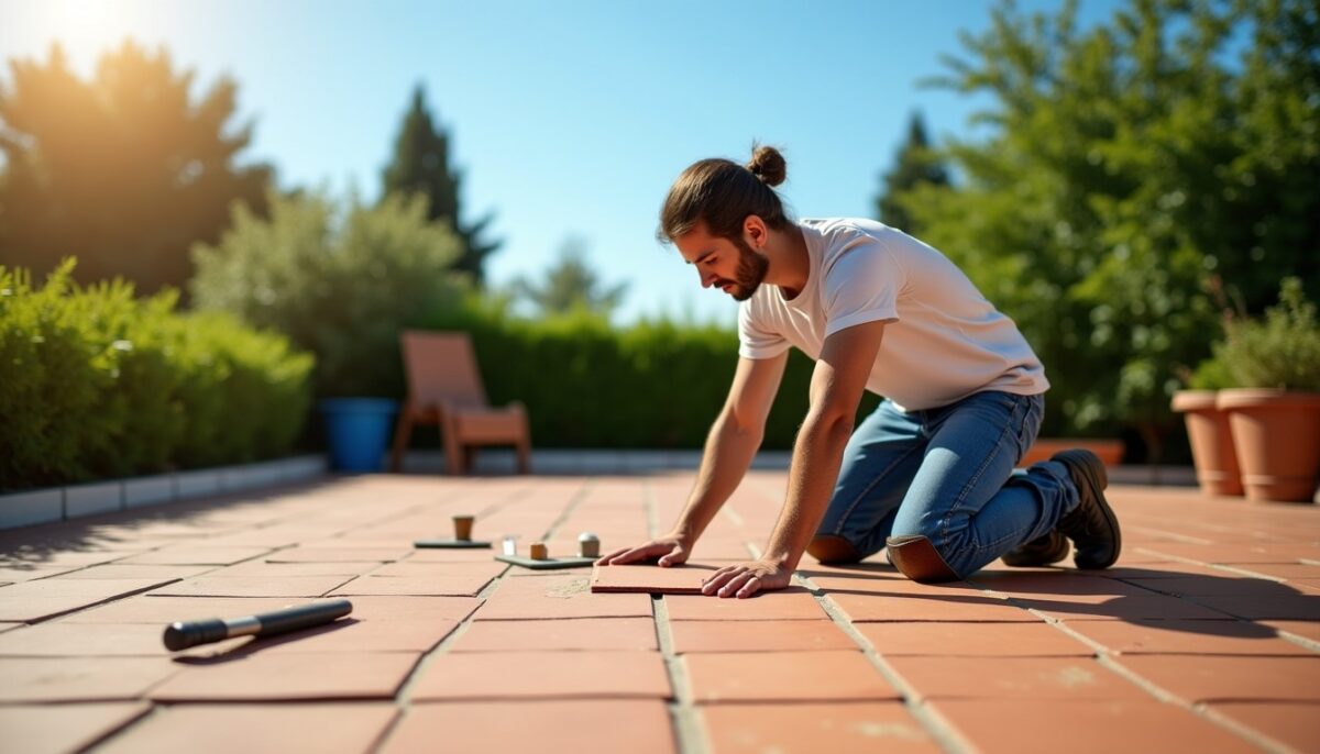 Combien de jours faut-il à un particulier pour carreler seul une terrasse de 40 m² ?