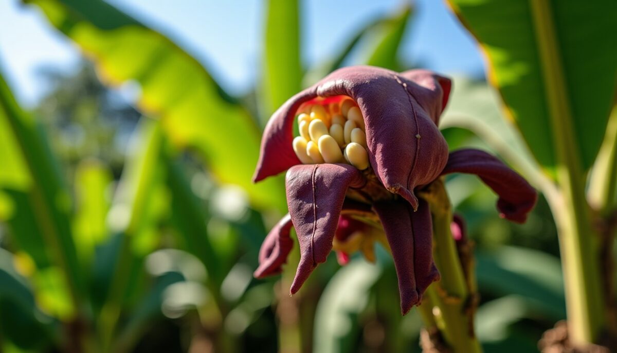 Les fleurs du bananier : Découvrez si elles sont comestibles et comment bien profiter de la floraison de votre plant Les fleurs du bananier : Découvrez si elles sont comestibles et comment bien profiter de la floraison de votre plant