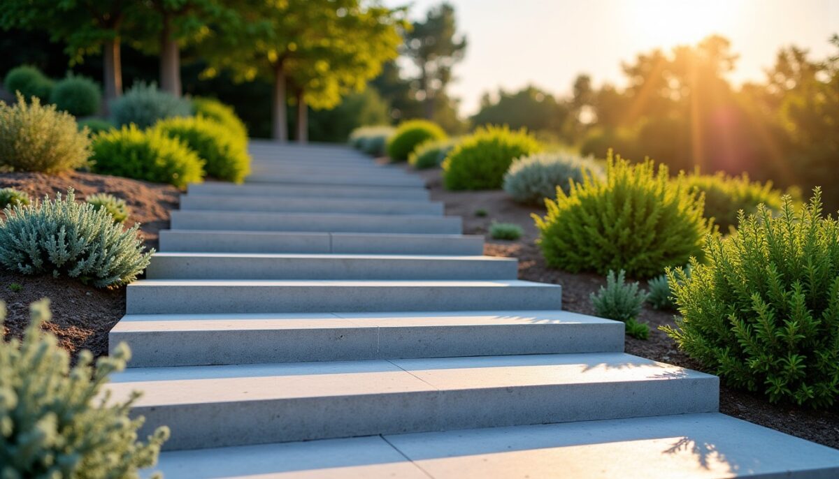 Guide pratique pour réaliser un escalier extérieur en béton solide et durable